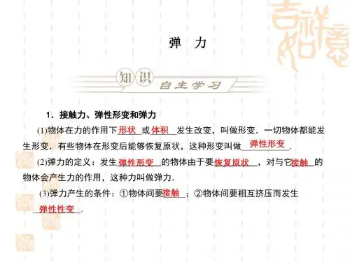 高中物理  弹 力