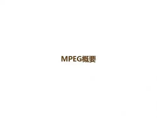 MPEG概要