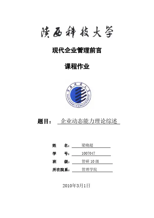 动态能力理论