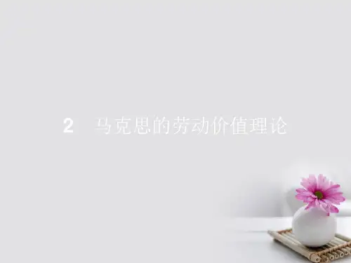 高中政治2.2马克思的劳动价值理论全省一等奖公开课PPT