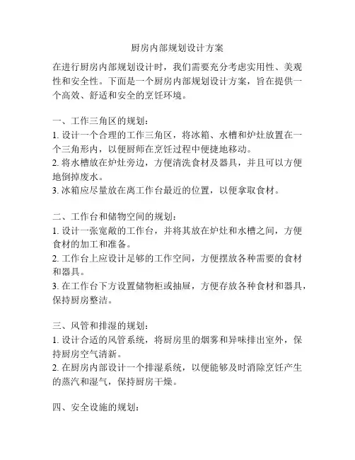 厨房内部规划设计方案