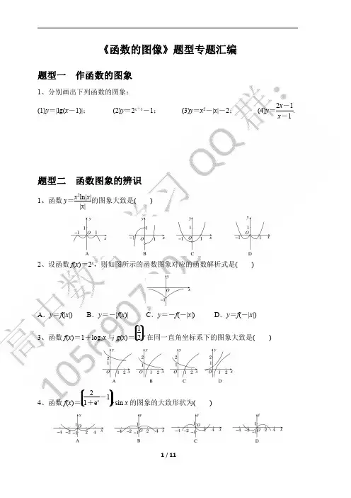 《函数的图像》题型专题汇编 - 副本
