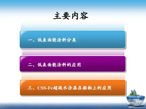 低表面能涂料简介知识讲解