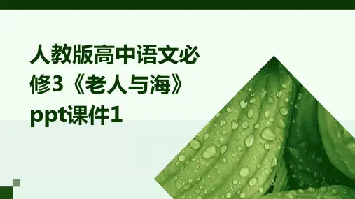 人教版高中语文必修3《老人与海》PPT课件