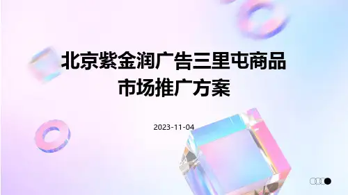 北京紫金润广告三里屯商品市场推广方案