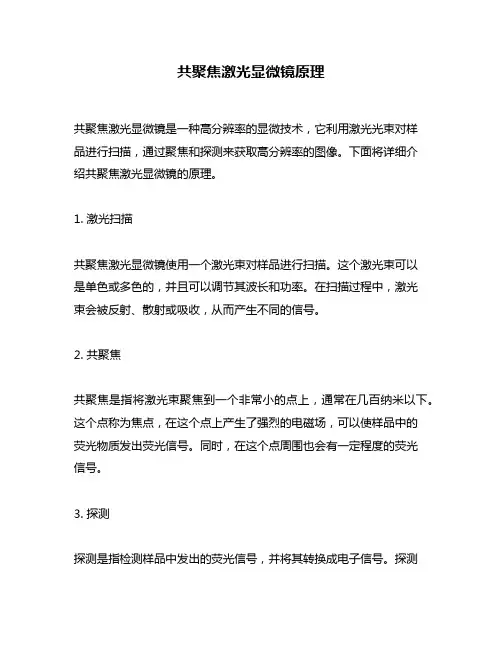 共聚焦激光显微镜原理