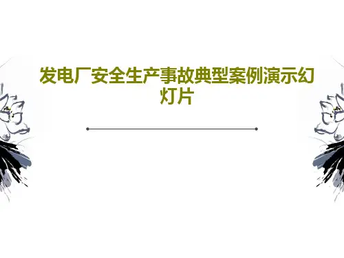 发电厂安全生产事故典型案例演示幻灯片65页PPT