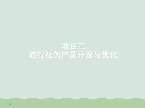 项目旅行社的产品开发与优化PPT(共81页)