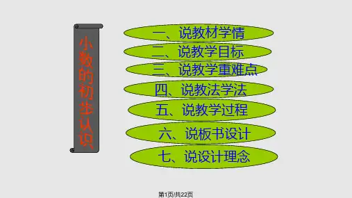 小数的初步认识说课PPT课件