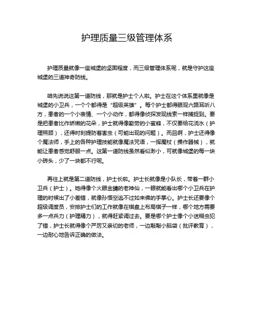 护理质量三级管理体系