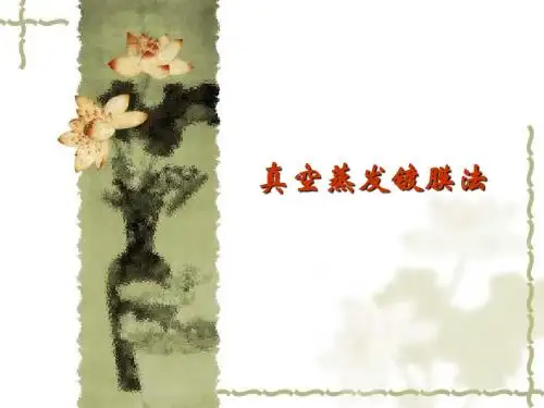第三章-真空蒸镀
