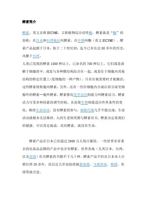 酵素简介