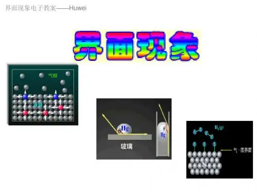 第十章界面现象