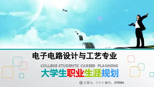 最新电子电路设计与工艺专业大学生职业生涯规划比赛获奖答辩