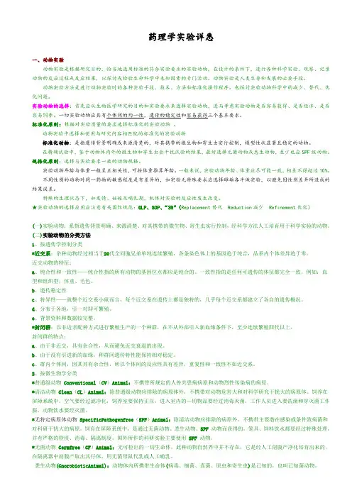 [药学]药理学实验详解