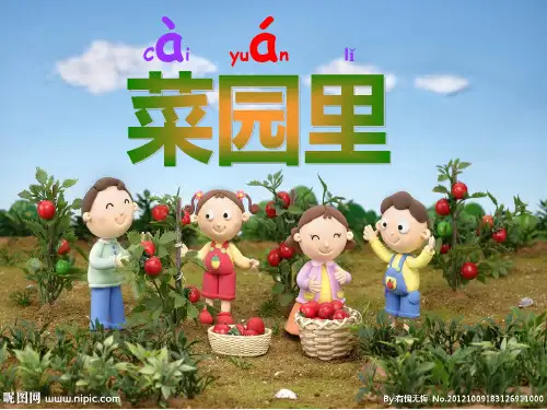 小学语文一年级上《识字 菜园里》2课标版PPT课件 一等奖名师公开课比赛优质课评比试讲