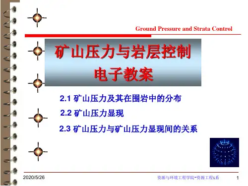 矿山压力与矿山压力显现