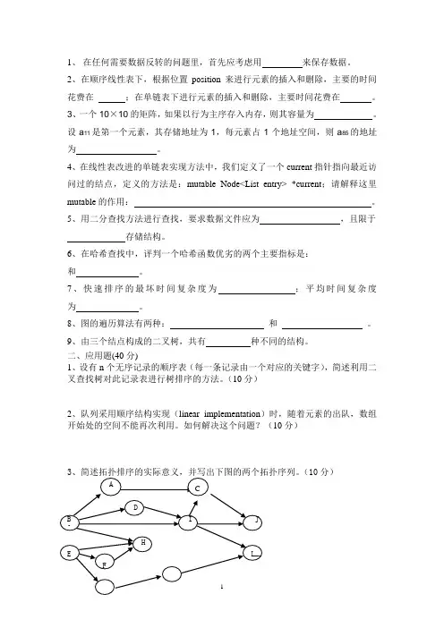 苏州大学872考研试题12-15
