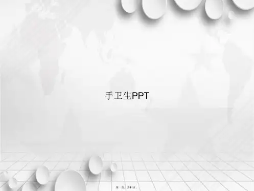手卫生讲课文档