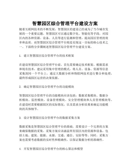 2023-智慧园区综合管理平台建设方案-1