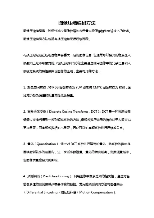 图像压缩编码方法