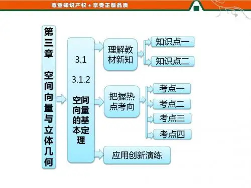 空间向量的基本定理