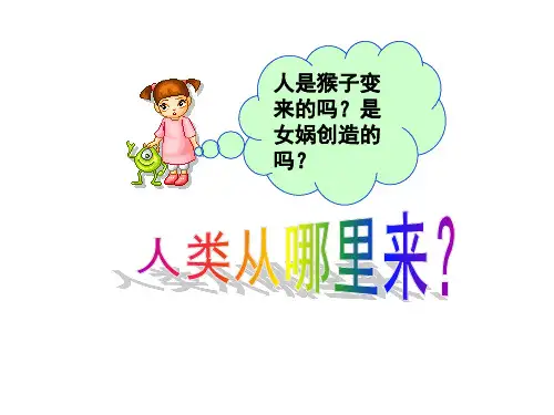4.1.1人的由来 人教版七年级下册生物课件(共26张PPT)