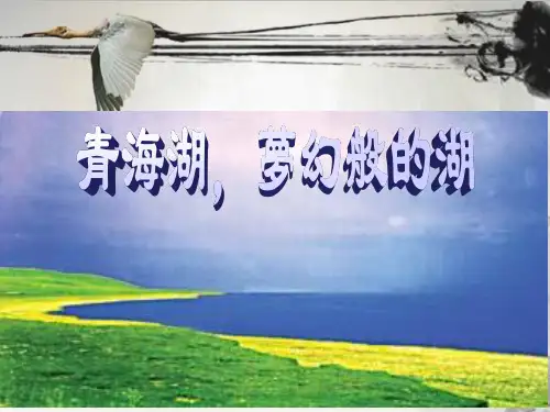 语文版八年级语文课件-青海湖,梦幻般的湖ppt