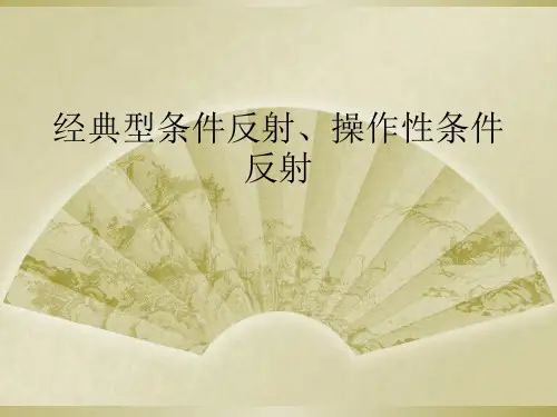 经典型条件反射操作性条件反射