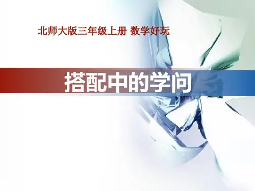 北师大版三年级上册数学数学好玩《搭配中的学问》课件