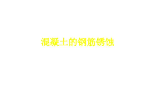 混凝土的钢筋锈蚀