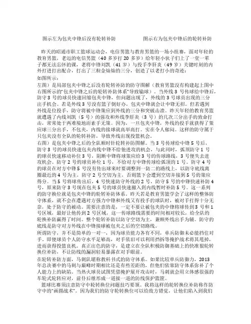 防守中的画圆战术——轮转换位整体移动补防的重要性