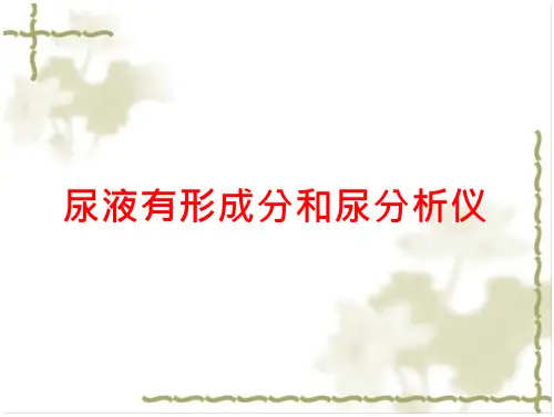 尿液有形成分和尿分析仪