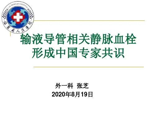 输液导管相关静脉血栓形成中国专家共识(张芝)