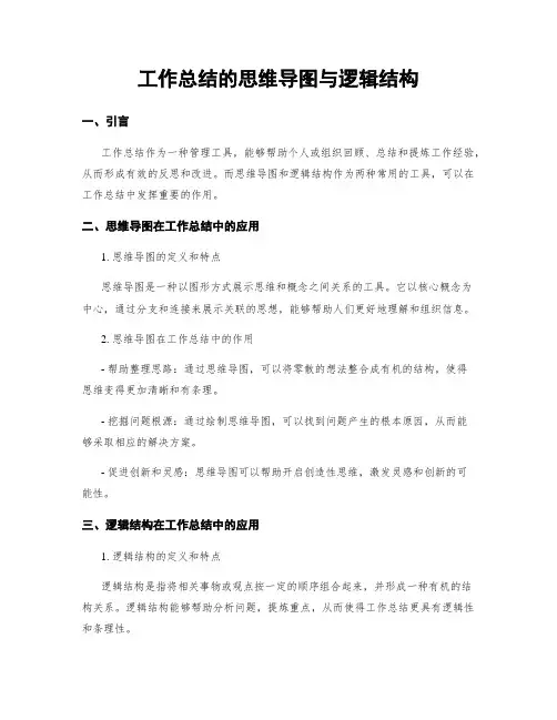 工作总结的思维导图与逻辑结构