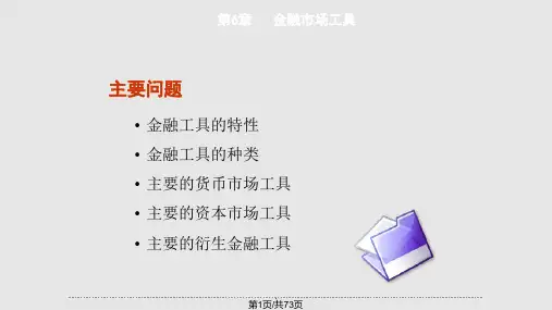 第六章货币金融学PPT课件