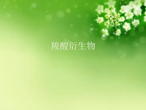 羧酸衍生物 优秀课件