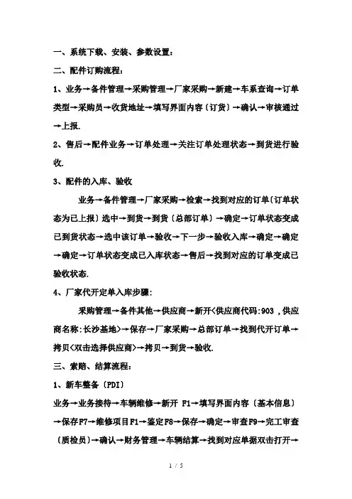 卓越DMS系统操作流程