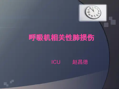 呼吸机相关性肺损伤
