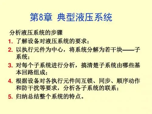 ch8-典型液压系统