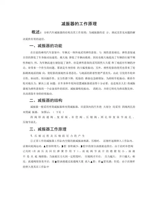 减振器的工作原理