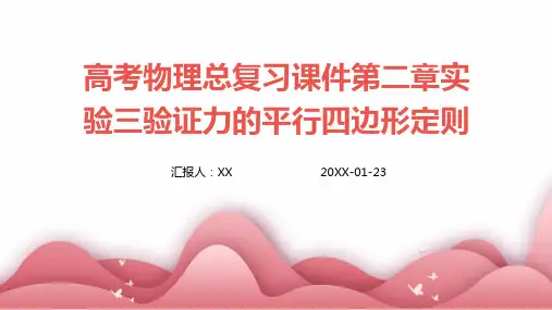 高考物理总复习课件第二章实验三验证力的平行四边形定则