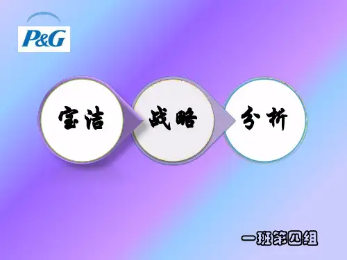 战略管理--保洁战略分析