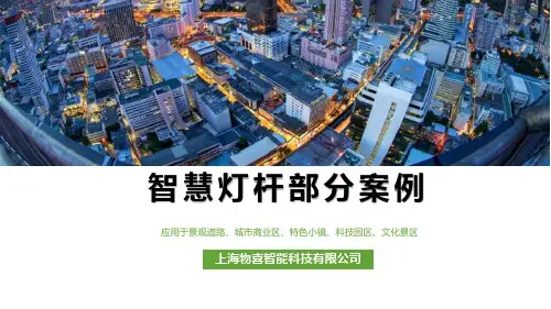 物喜智能-智慧路灯部分案例