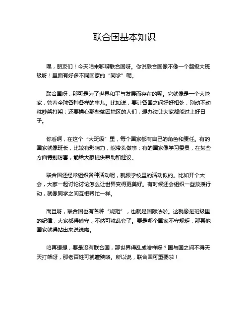 联合国基本知识