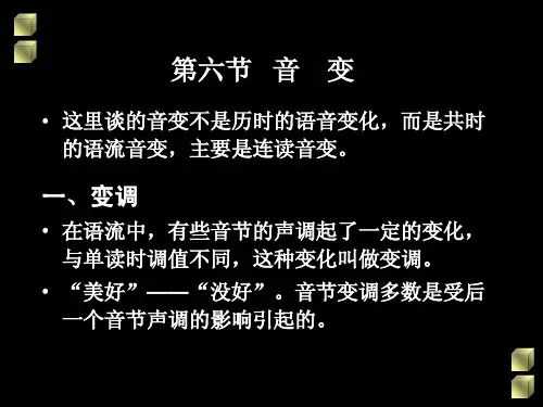 现代汉语(黄伯荣,廖旭东)音变