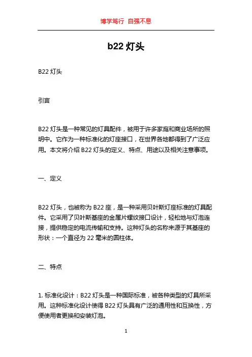 b22灯头