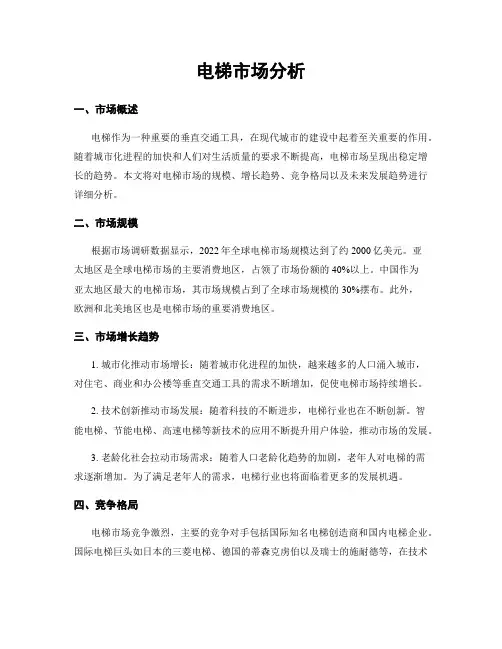 电梯市场分析