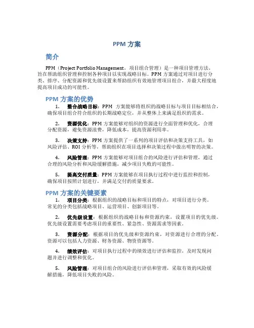 ppm方案