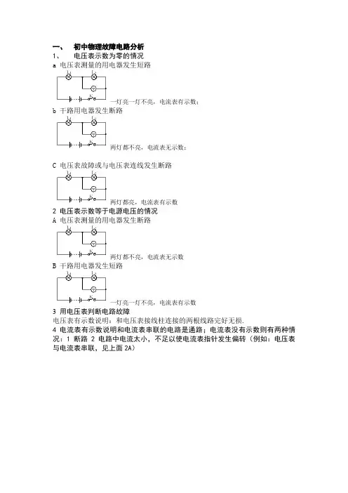 物理故障及动态电路分析答案